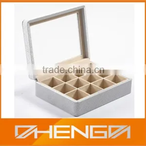 High Quality PU Leather Cufflinks Box thumbnail-3