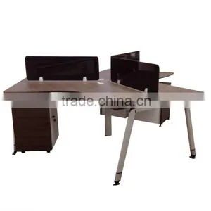 Latest Design Standard Sizes of Workstation Furniture For 3 Person thumbnail-1