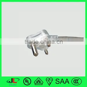 Dongguan Factory SABS Approved 3 Pin Plug, South Africa Style Indian Power Cord 2 thumbnail-2