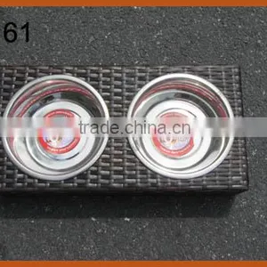 Double Size Rattan Pet Bowl Frame thumbnail-1