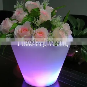 Plastic Waterproof Resistance to Fall Illuminated for Indoor Decor Plant Pots thumbnail-1