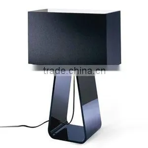 Black Square Acrylic Desk Lamp thumbnail-1