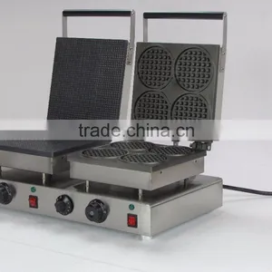 Double Head 220v Commercial Electric Rectangle Cone Waffle Baker _round Waffle Maker thumbnail-5