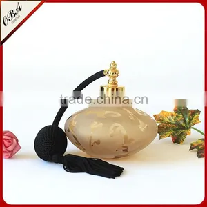 Hand Blown Frosted Glass Perfume Bottle , Airbag Scent Bottle , Reed Diffuser Atomizer Sprayer thumbnail-3
