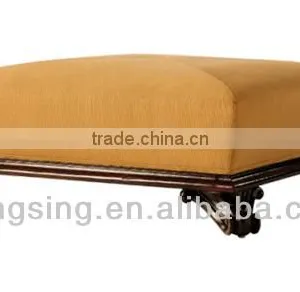 Yellow Leather Foot Sofa Ottoman Furniture thumbnail-1