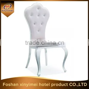New Design Noble Stacking Stainless Steel Legs Dining Chair thumbnail-1