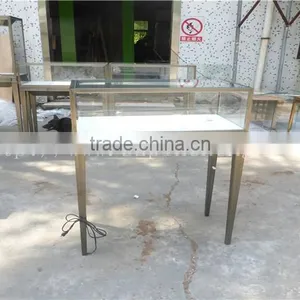 Retail Metal Cartier Jewelry Display Showcase With Led Strip Lighting for Store Interior Decoration thumbnail-2