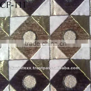 Square Design Curtain Fabric thumbnail-1
