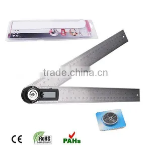 360 Degree 600mm + Stable Locking Function/ Portable Stainless Steel 2-in-1 Digital Angle Finder Meter Protractor Ruler thumbnail-2
