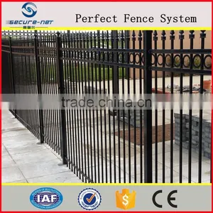 Pvc Coated Spear Top Tubular Steel Fence/backyard Grass Protection Steel Fence thumbnail-3