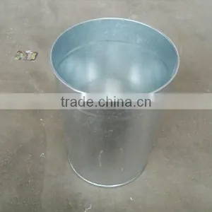 Galvanized Wastebasket/Waste Bin thumbnail-1
