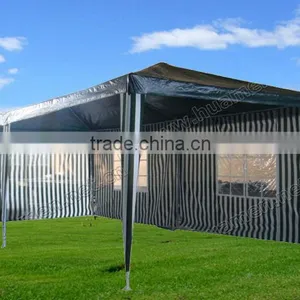 Striped Green PE Party Tents With Windows 3x6m thumbnail-1