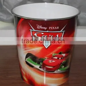 PP Material Home Use Colorful Cartoon Waste Bin thumbnail-3