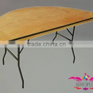 Half Round Dining Folding Banquet Table for Sale thumbnail-1