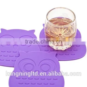 Owl Shaped Silicone Waterproof Heat Resistant Table Mat&silicone Baking Mat*silicone Coaster&silicone Placemat thumbnail-1