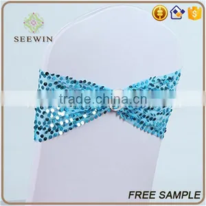 Spandex Sequin Chair Sash Bow Tie thumbnail-1