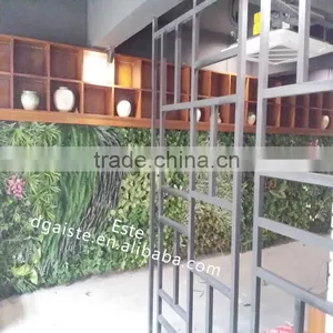 Artificial Green Wall Fake Grass for Indoor Decoration Plastic Plant Fire Residence thumbnail-4