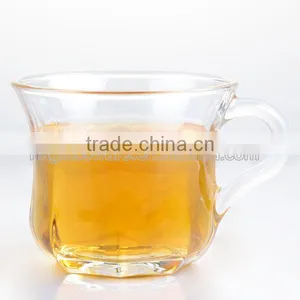 Machine Made Ice Coffee Glass Cup With Handle thumbnail-2