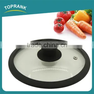FDA Approval Multi Size Cooking Pan Lids Silicone Ring Tempered Glass Pot Cover thumbnail-3