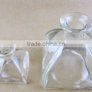 Square Bottom Clear Glass Jar thumbnail-1