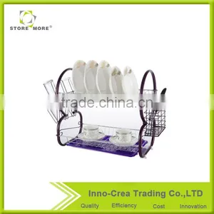 Seductive Purple Metal Kitchen Cabinet Dish Rack thumbnail-1