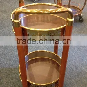 Luxury Stainless Steel Liquor and Food Serving Trolley C-38 thumbnail-2