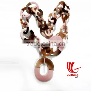 Eye-catching Horn Necklace, Natural and Lacquer Finish, Water Buffalo Horn thumbnail-3