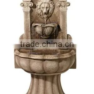 Customed Modern Garden Sculpture Bronze Outdoor Sex Girl and Lion Stone Water Fountain thumbnail-2