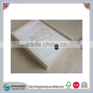 Natural Color Small Lightweight Wooden Box for Sale CN thumbnail-1