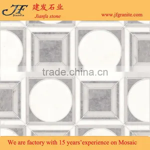 Wholesale High Quality Irregular Afyon Grey Marble Mosaic Design thumbnail-4