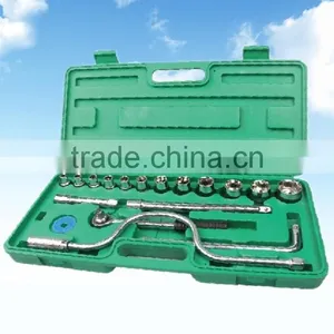 18 Pcs 1/2" Drive Sockets Set / Auto&bicycle Repair Tools Set thumbnail-1