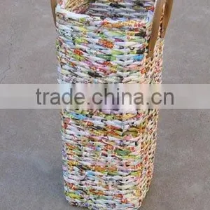 Storage Basket With Paper Wicker thumbnail-1