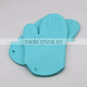 Hot Sale Colorful Kitchen Waterproof Silicone Oven Mitt thumbnail-1