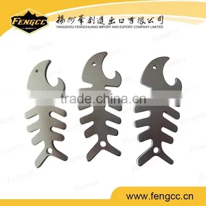 Promotion Customized Stainless Steel Fish Shaped Bottle Opener for Beer Bottle thumbnail-1