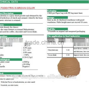 Food Grade Brown Maltodextrin/erythritol for Coffee, Chocolate, Cocoa Drink thumbnail-2