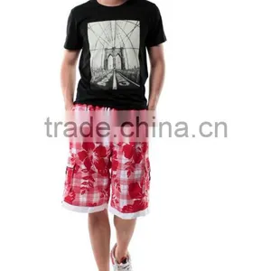 Wholesale Cheap All Kinds of Color Polyester Mens Beach Shorts thumbnail-1