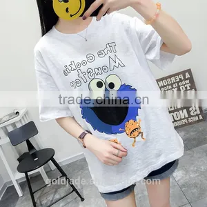 Women Summer Fashion Customized Letter Print t Shirt Casual Short Sleeve t Shirt thumbnail-6