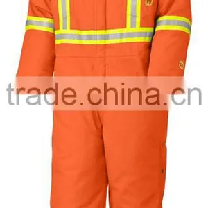 Cotton Winter Insulated Oil Field Reflective Coverall Flame Retardant Work Garment thumbnail-1