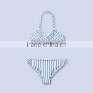 Kids Retro Sexy Crochet Bikini Swimwear thumbnail-1