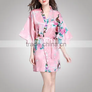Contrast Color European Design Trendy Fashion Girl Photos Nightdress With Your Logo thumbnail-2