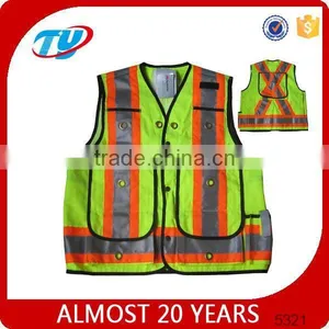 2017 Hot Sale High-vis EN471 Yellow Safety Vest Ansi Security Vest thumbnail-1