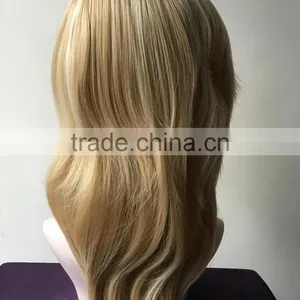 100% Japan's Hair Woman Wavy Blonde Synthetic Wig Long Big Wavy Hair Women Cosplay Party Costume Wig thumbnail-2