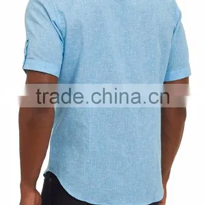 Subtle Texture Pure Color Embroidery Shirt Design With Oversized Option thumbnail-2