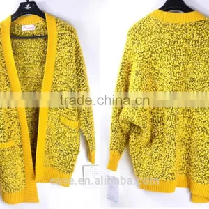 Spain Wholesale Stylish Long Sleeve Women Cardigan With Pocket Winter Sweater thumbnail-1