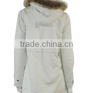 2014 Newest Ladies White Long Duster Coat thumbnail-4