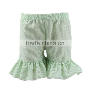 2017 Seersucker Ruffle Shorts Wholesale Baby Ruffle Shorts Girl Shorts thumbnail-3