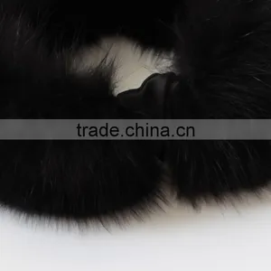 Myfur Real Fox Fur Neck Warmer/ Head Scarf/ Hair Band Stretch Headband For Women thumbnail-4