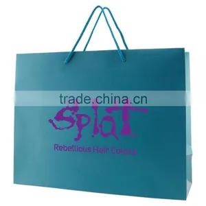 Matte Laminated Eurotote Shopping Bag - Features Cardboard Bottom, Dimensions Are 13" x 5" x 10" and Comes With Your Logo. thumbnail-3