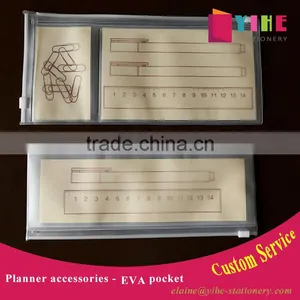 Custom Cheap EVA Pocket Transparent Planner Pouch With Zipper Top thumbnail-1
