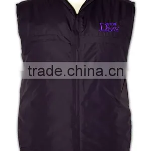 China Manufactory High Quality Stiff Neck Fitted Sleeveless Nylon Puffy Vest thumbnail-2